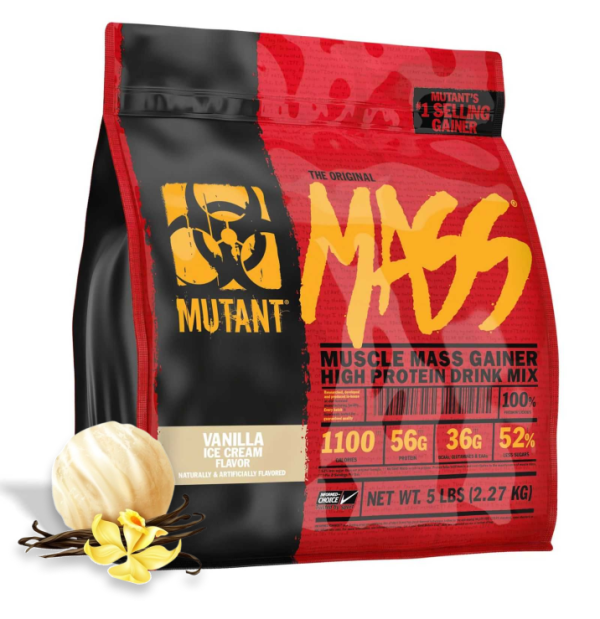 PVL Mutant - Mass Gainer, Węglowodany, Waniliowe lody, 2270g