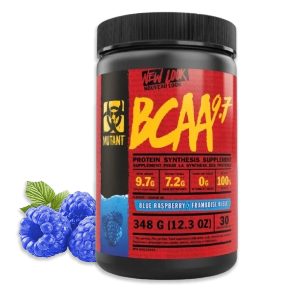 PVL Mutant – BCAA 9.7, Aminokwasy + elektrolity, Niebieska malina, 348g