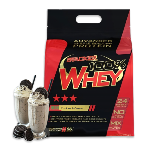 Stacker2 Europe – 100% Whey, Białko WPC/WPI, Ciastko z kremem, 2000g