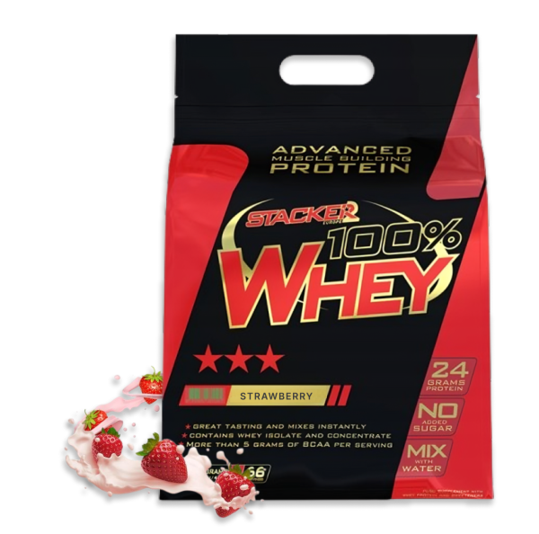 Stacker2 Europe – 100% Whey, Białko WPC/WPI, Truskawka, 2000g